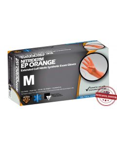 NitriDerm® EP Orange® Nitrile Exam Gloves – Extended Cuff – Series 189